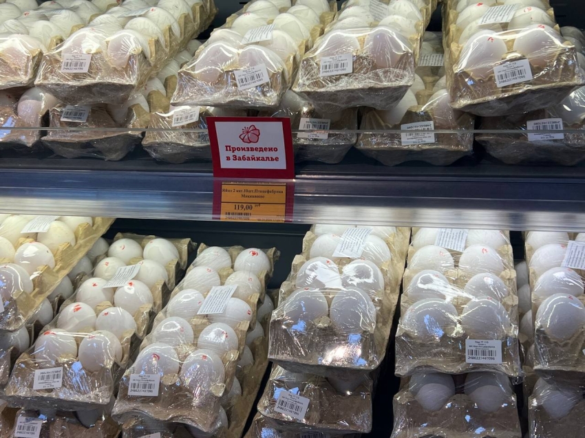 Произведено в Забайкалье: Яйца читинской птицефабрики впервые появились на полках супермаркетов 